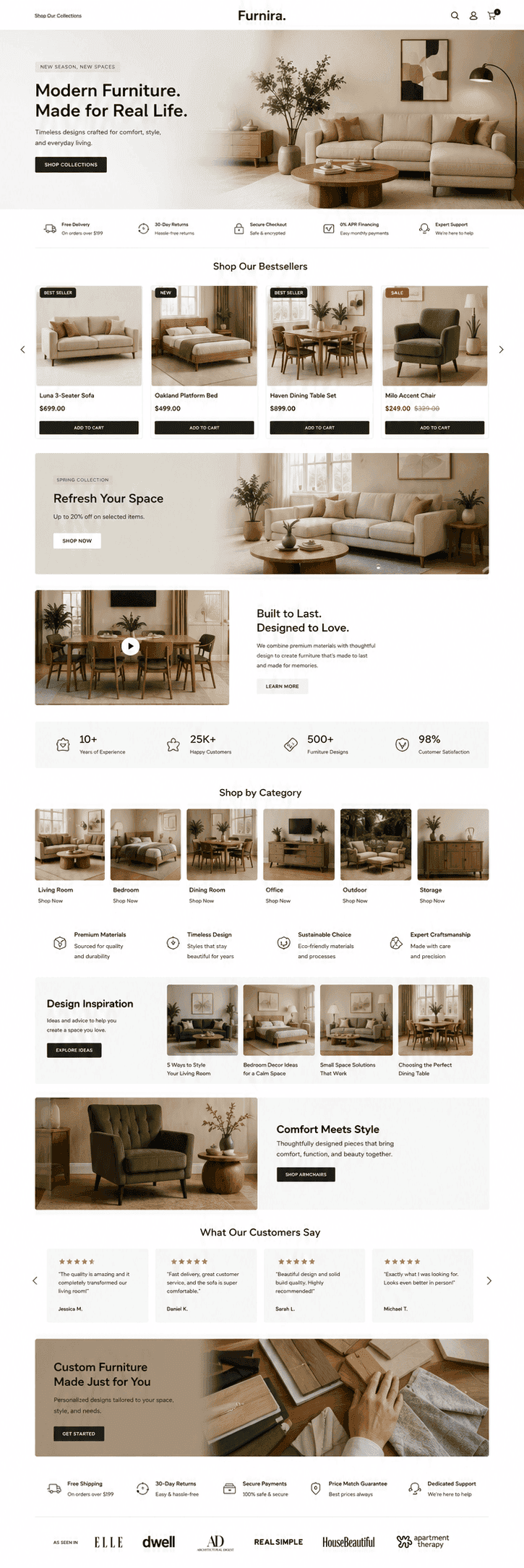 Maison Living Shopify storefront